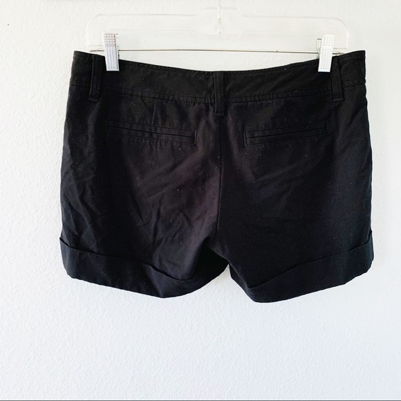 Frenchi Black Pleated Mid Rise Shorts Sz 5 - Picture 5 of 5